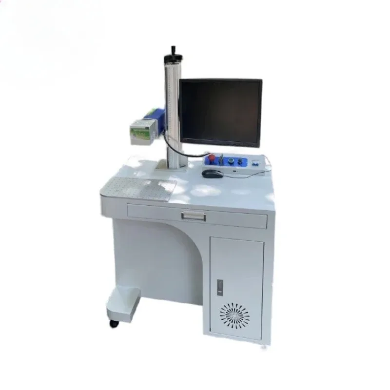 

220V 20W Fiber La ser Marking Machine White Color La ser Marking Machine for Gold Jewelry Application