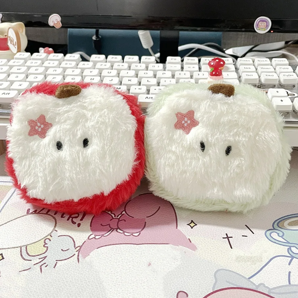 Coin Bag Earphone Bag Plush Coin Purse Mini Fruit Plush Zero Wallet Kawaii Cartoon Mini Storage Bag Lipsticks