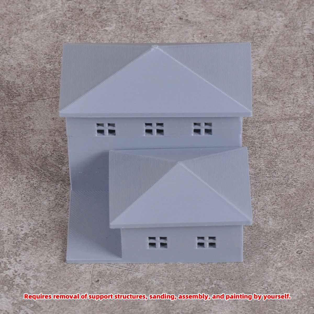 N HO Maßstab Modellbausatz Gebäude Haus Hütte Büro Miniatur Diorama Modell Eisenbahn-Layout Modell 1/64 1/72 1/87 1/150 – Detail 4