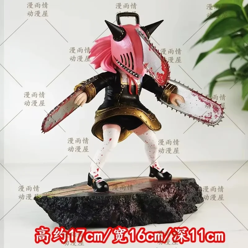 Reaper Anya Forger figura de acción coleccionable de animación 2D motosierra hombre GK adorno de escritorio para Fans modelo de Anime estatua de juego