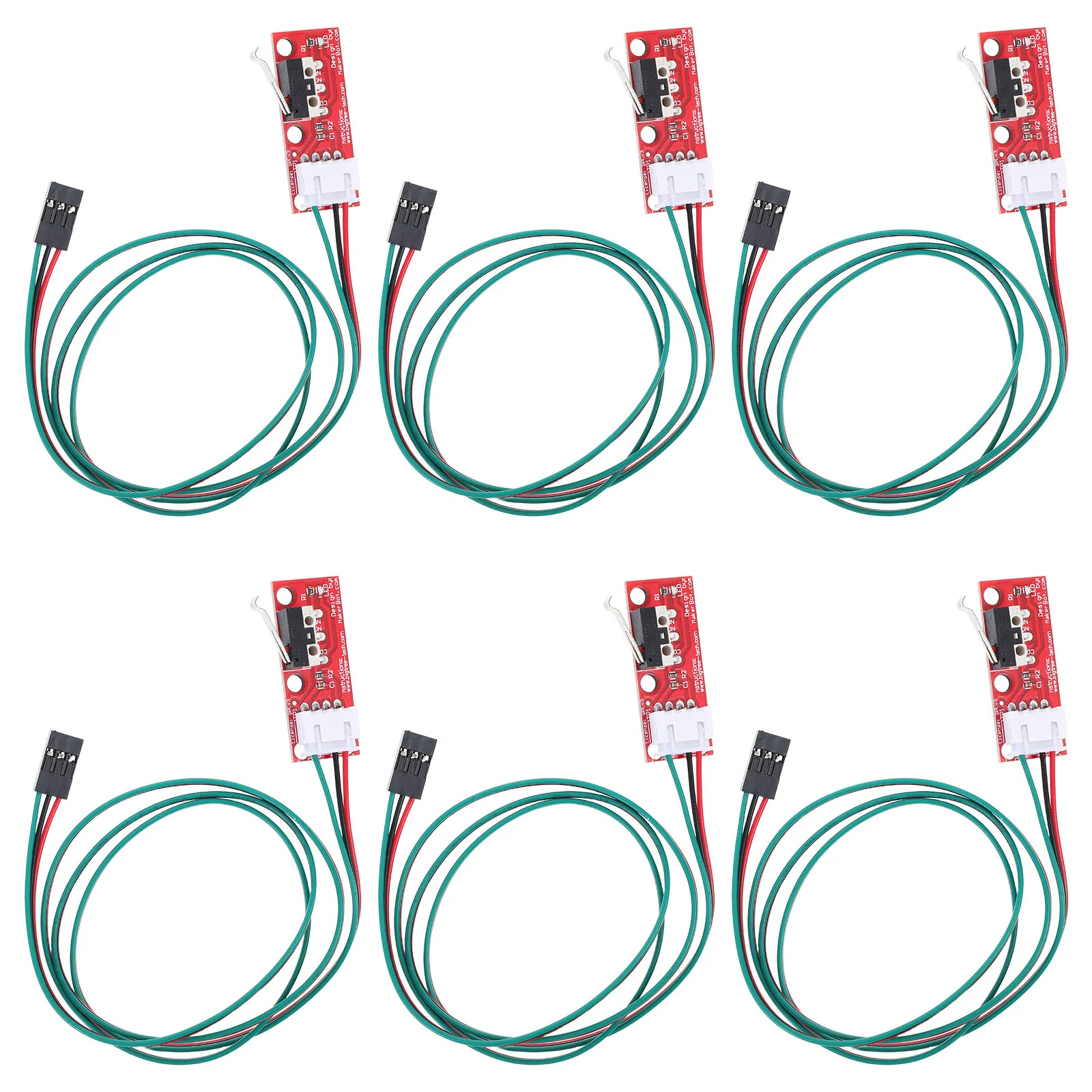 

6pcs Printer Endstop Switch Mechanical Endstop Limit Switch Module Connection Wire Cable Printer Endstop Modules Limit Micro Swi