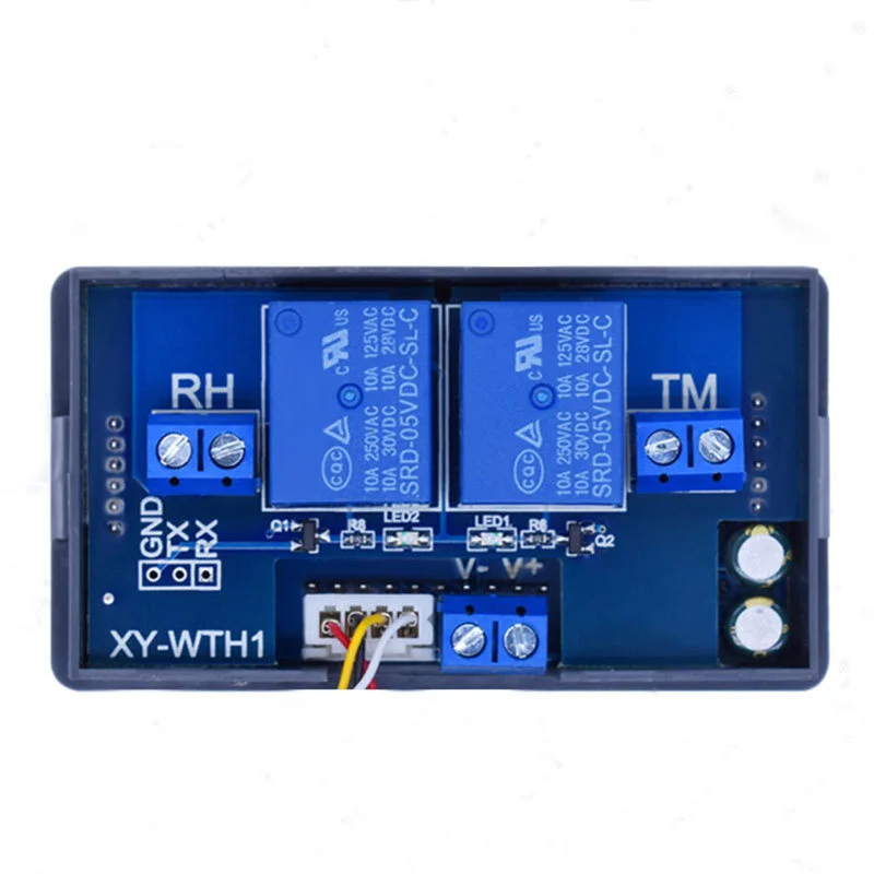 Controlador de incubadora de humedad y temperatura constante, termostato de salida Dual para CA 220V, pantalla Digital, XY-WTH1 DC 6-30V