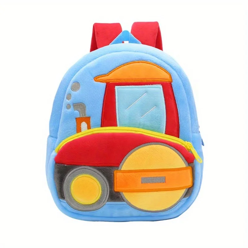 תיק גב תלת ממדי רכב הנדסי לגן ילדים