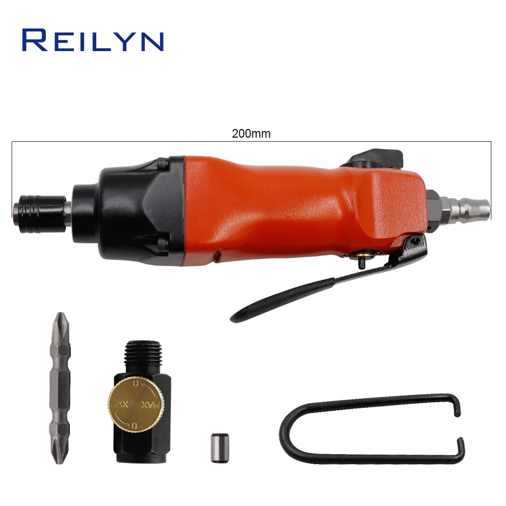 Pneumatic Screwdriver 20-65N.M High-torque Straight Handle Air Screw Driver 9000RPM Industrial Grade Nut Impact Wrench