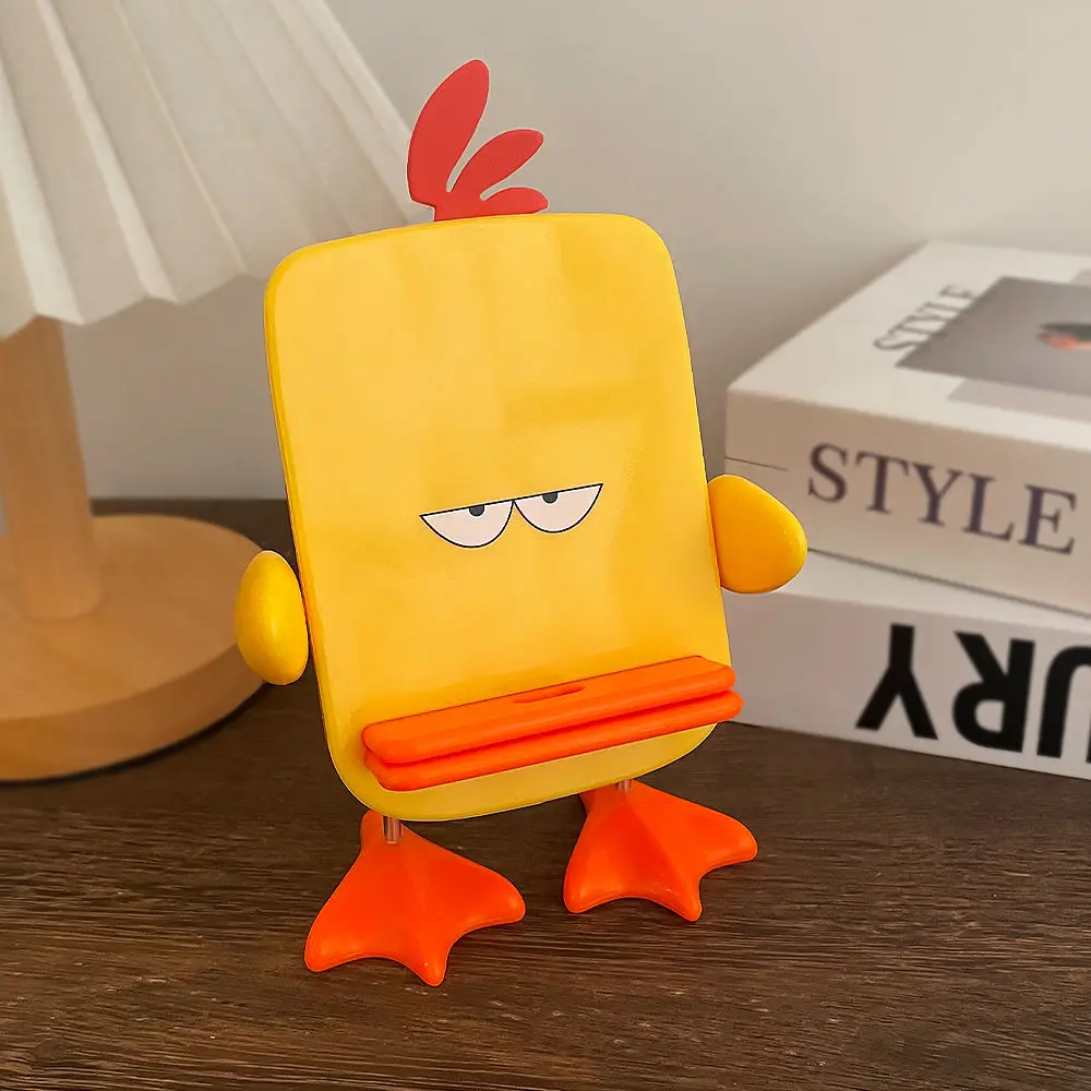 Yellow Duck Mobile Phone Holder Cartoon Stand Desktop Mobile Phone Charging Cute Support Stand Universal Creative Office Gift