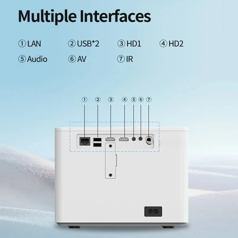 Proyektor 4K 500 ANSI Lumens Smart Projector Android 11 HD Home Cinema TV WiFi LED Proyektor