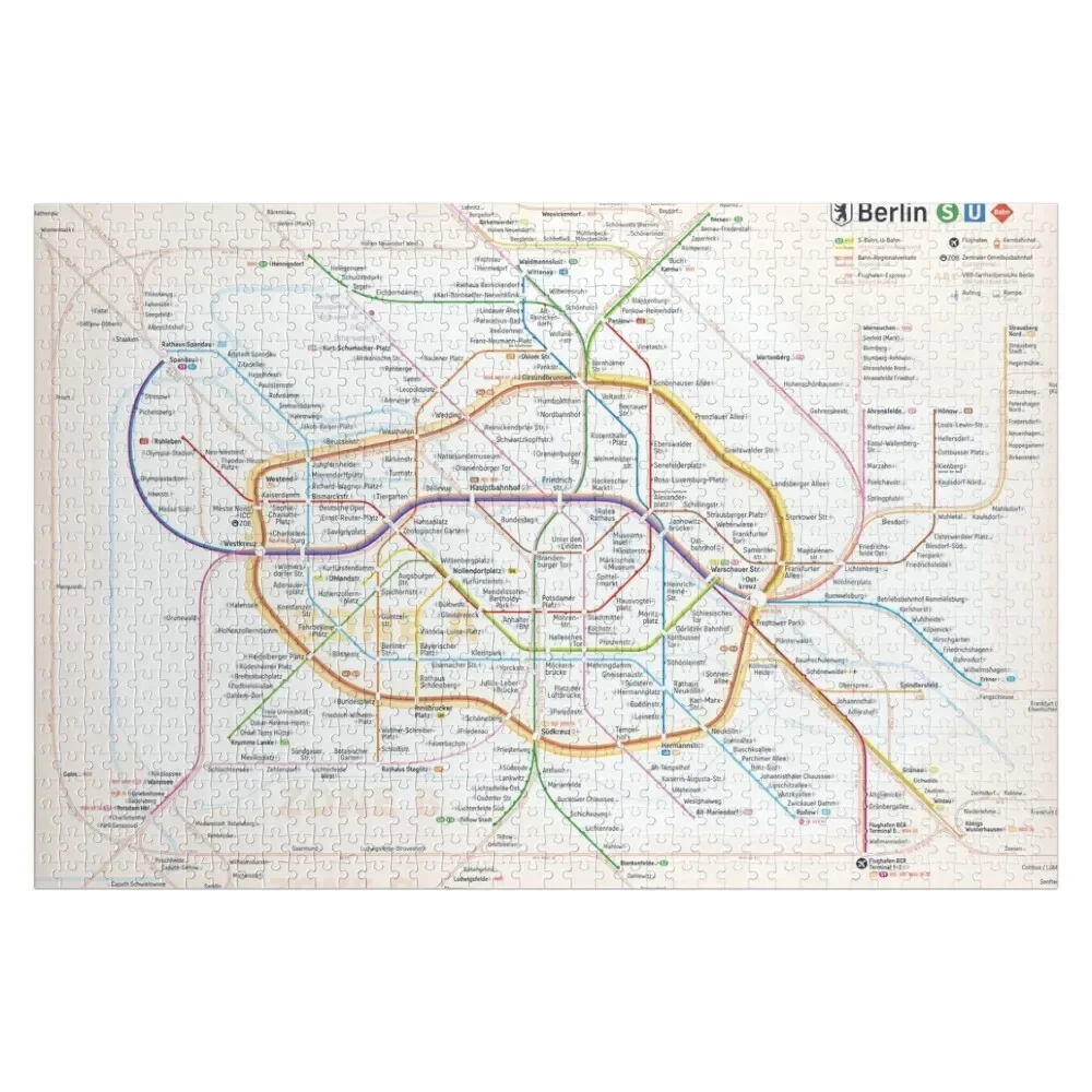 

New Berlin rapid transit route map (April 21, 2023) Jigsaw Puzzle Name Wooden Toy Diorama Accessories Puzzle