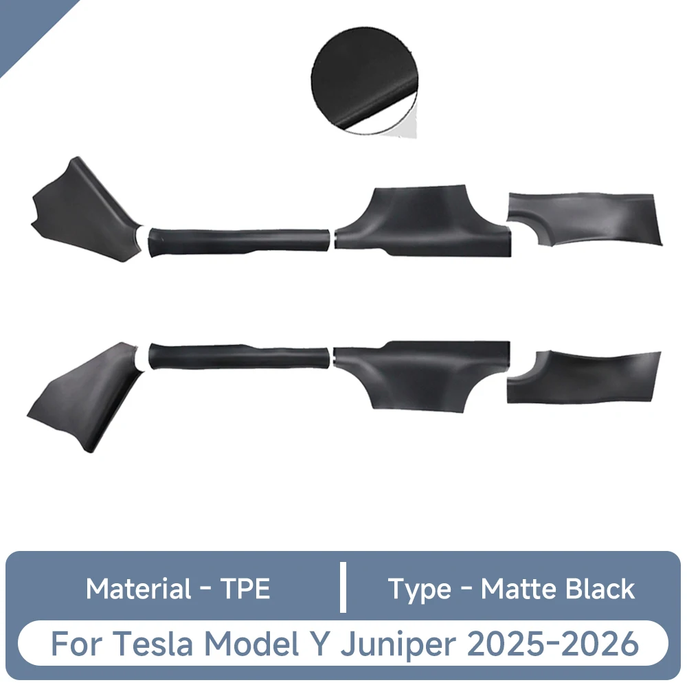 Für Tesla Model Y Juniper Zubehör TPE Türschwellenschutz Kofferraum-Heckklappe Seitenwand Schutzfolien für die Mittelkonsole – Detail 6