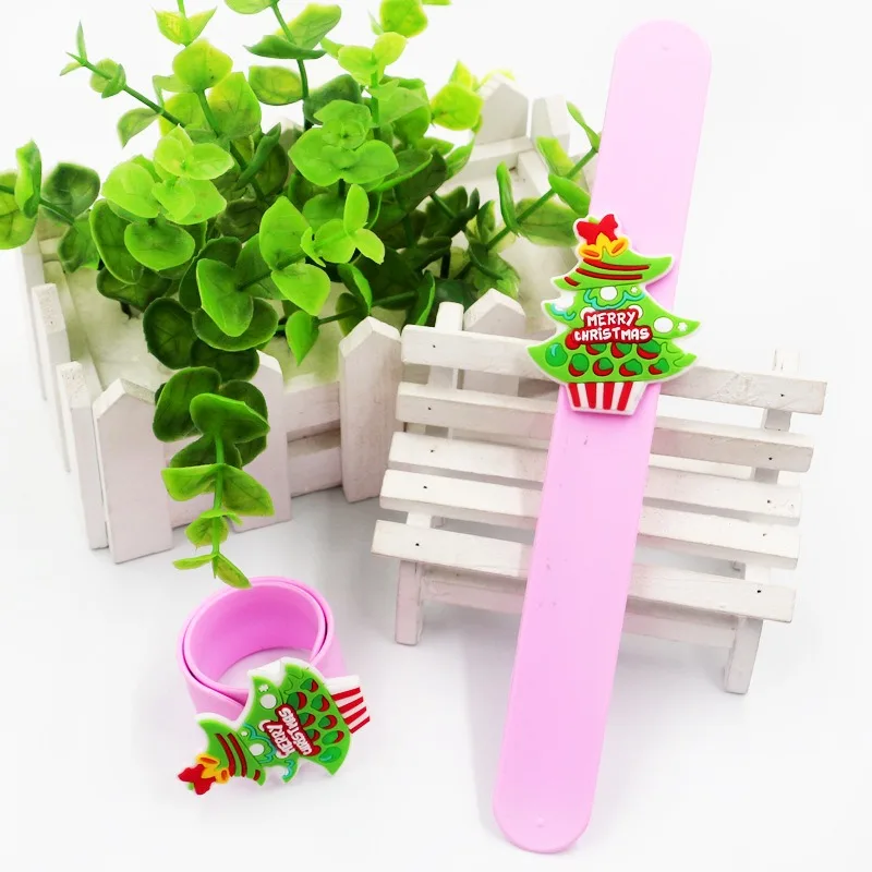 Juguete circular de silicona de Navidad de 3 uds, juguetes sensoriales Push Pop Fidget para niños, rellenos de bolsas de recuerdo de fiesta, regalo de cumpleaños