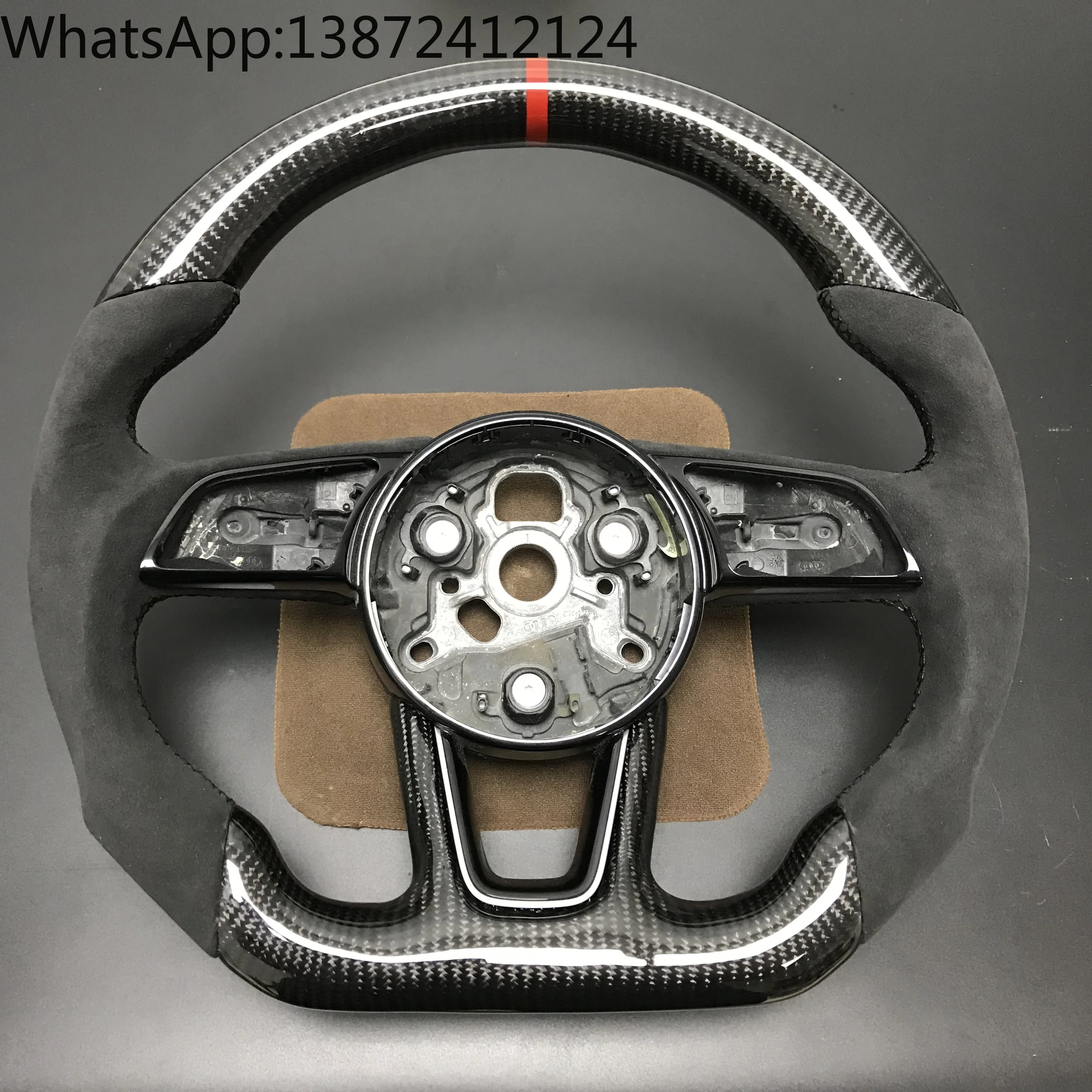 

Full Carbon Fiber Steering Wheel Replace for AUDI A3 A4 A5 A6 A7 S3 S4 S5 S6 2017 2018 2019 Customized