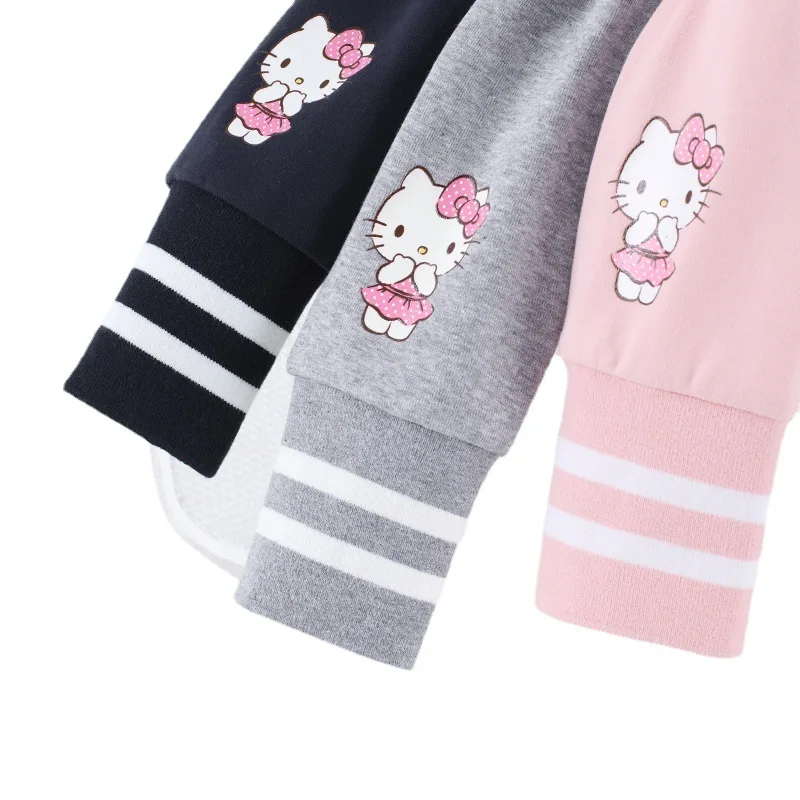 Miniso Hello Kitty Little Girls Cartoon Bottom Children Leggings Cute Kid Tight-Leg Pents Ankle Length Thin Student Trouses Gift