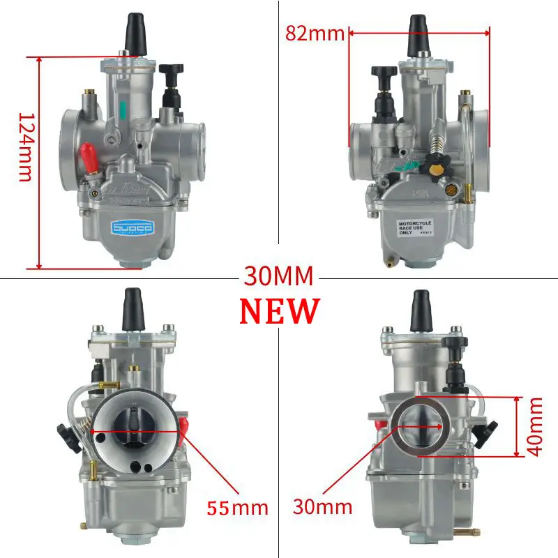 For KOsO OKO 24 26 28 30 3234mm Blue Bowl 2T 4T Universal ScooterATV Dirt Bike KElHIN PWK Racing Carburetor With FreeJet Set - Image 8
