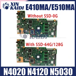 E410MA płyta główna laptopa Asus E410MAS E510MA E410 E510M płyta główna z N4020 N4120 N5030 4G/8GB-RAM 64G 128G SSD