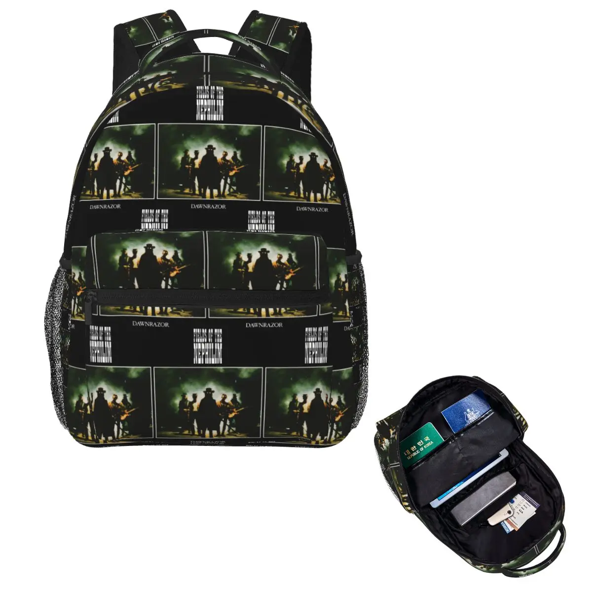 

Dark Western - Inspired Creative Design Student Backpack School Bag Hiking Travel Daypack Fashion Bookbag Shoulder Bags