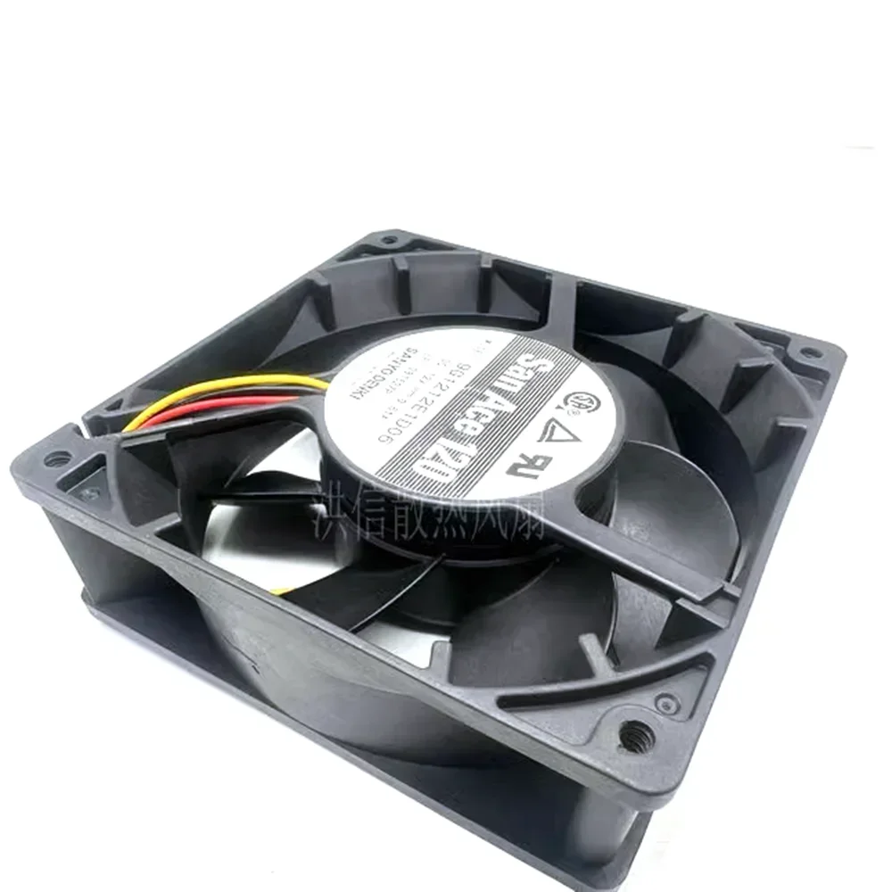 

+Новый 12 см для SANYO DENKI 9G1212E1D06 DC 12 В 0,61 А 120x120x38 мм 3-проводной охлаждающий вентилятор для сервера