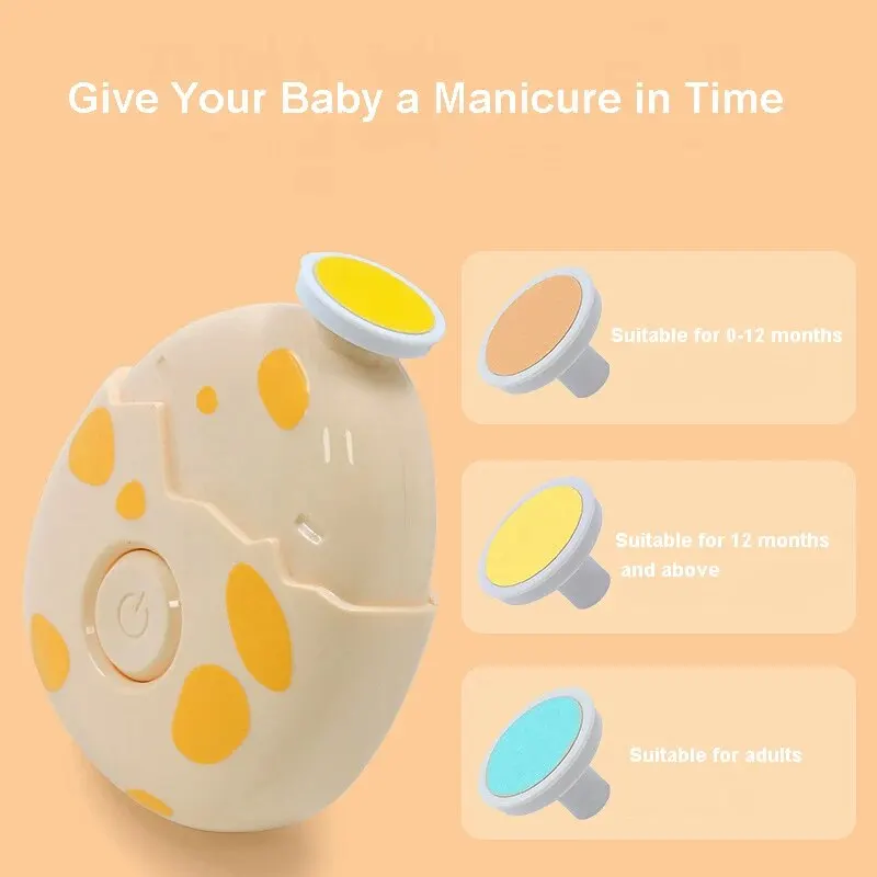 Electric Dinosaur Egg Nail Grinder Children\'s Newborn Nail ClipperFully Automatic Nail Polisher For Newborn Babies