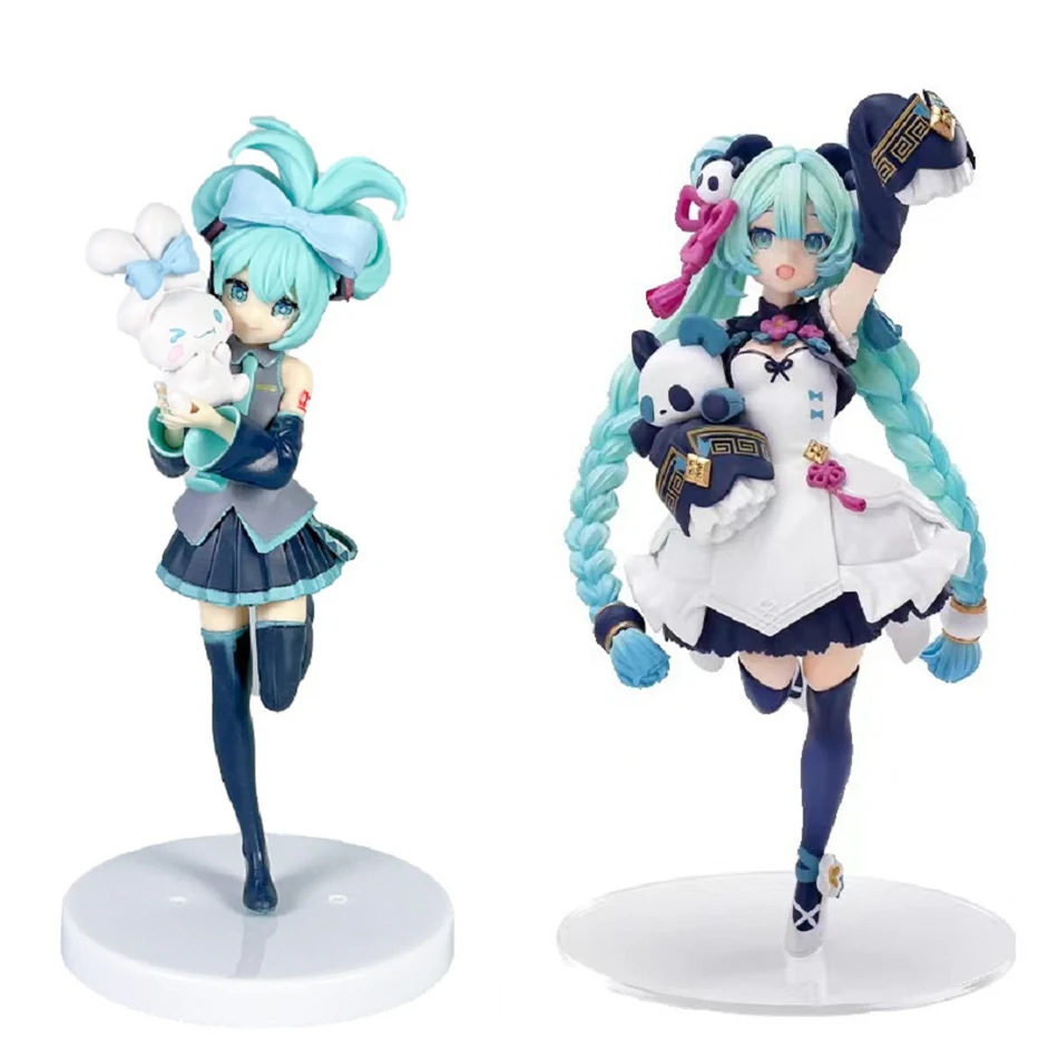 Аниме Красивая Девушка Хацунэ Мику Ручной Работы Дьявол Хацунэ Мику Кошачьи Уши Хацунэ Мику Милая ПВХ Модель Рождественский Декор