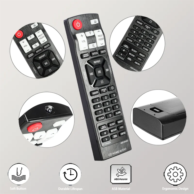 For AKB74955362 LG-CD-Home-Audio-System-Remote-Control-Replacement, For LG CD Home Audio System CJ45 CJ65 CJ87 CJ88 OJ98 CK43