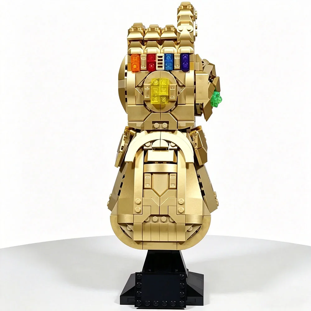 MOC Infinity Stone Handschuhe 589 Teile Montierbare Heimdekoration Zubehör Geeignet für Feiertags- und Partygeschenke – Detail 4