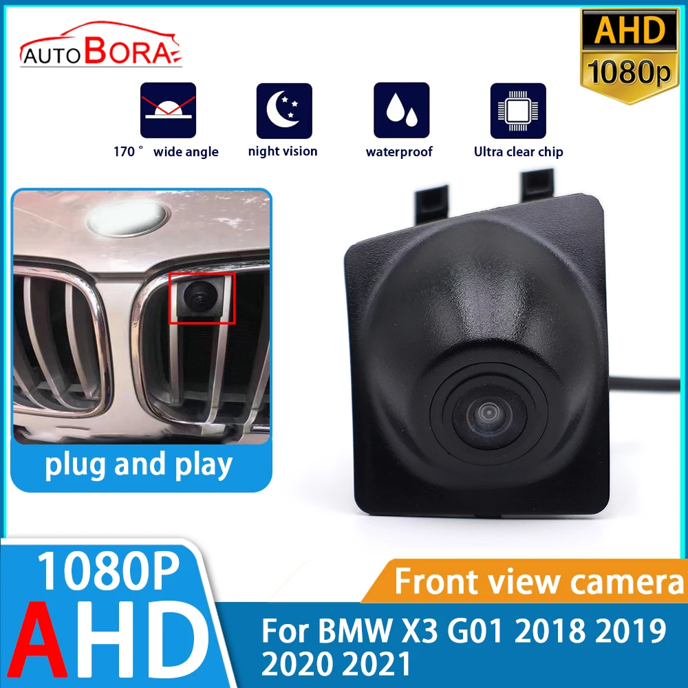 

ZhuCamX AHD 1080p Ultra Clear Night Vision LOGO Parking Front View Camera For BMW X3 G01 2018 2019 2020 2021