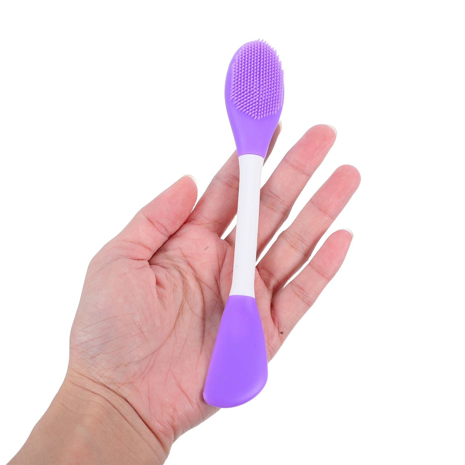 

3pcs Silicone Facial Brush Soft Skin Friendly Double Portable Lightweight Face Cleansing Life Practical Skincare