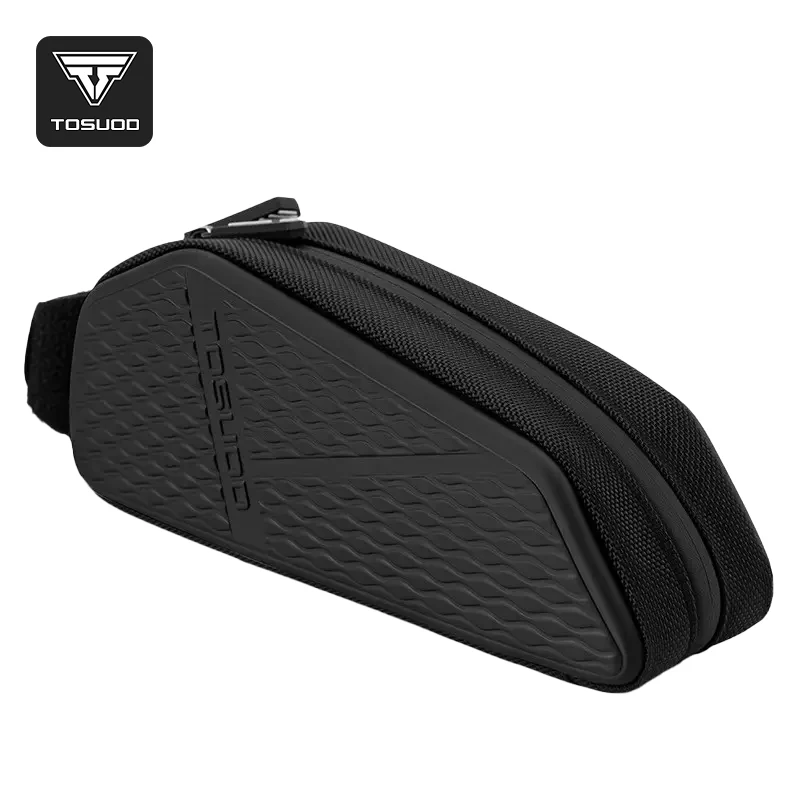 TOSUOD Bicycle Front Frame Bag Waterproof Large Capacity Waterproof Zipper Scratch-resistant MTB Road Bike Top Tube Bag