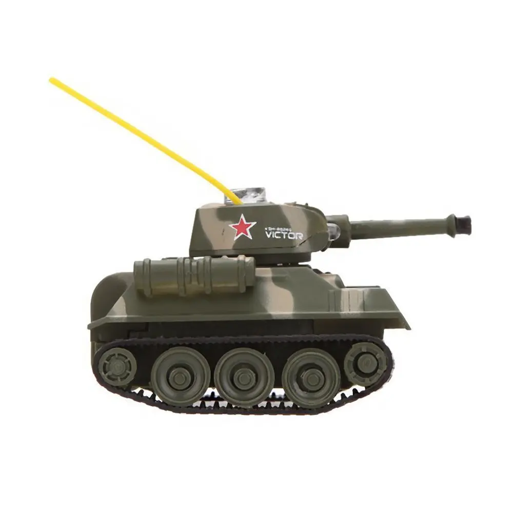 Mini 4CH Radio RC VS Tank Zdalnie sterowana kieszonkowa ciężarówka Zabawki R/C Turret Rotation Stryker LED Light Kid Military Fast Running