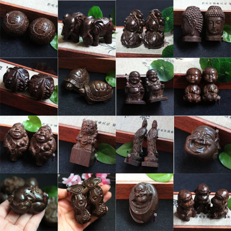 

Factory direct sales Vietnamese Agarwood Wooden Ornament Blackwood Carving Handheld Craft Wholesale
