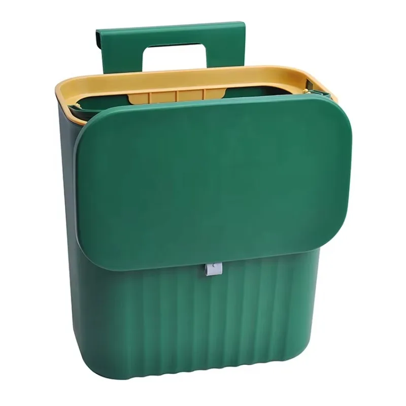 

Wall mounted food waste bin logo custom household hanging storage bin