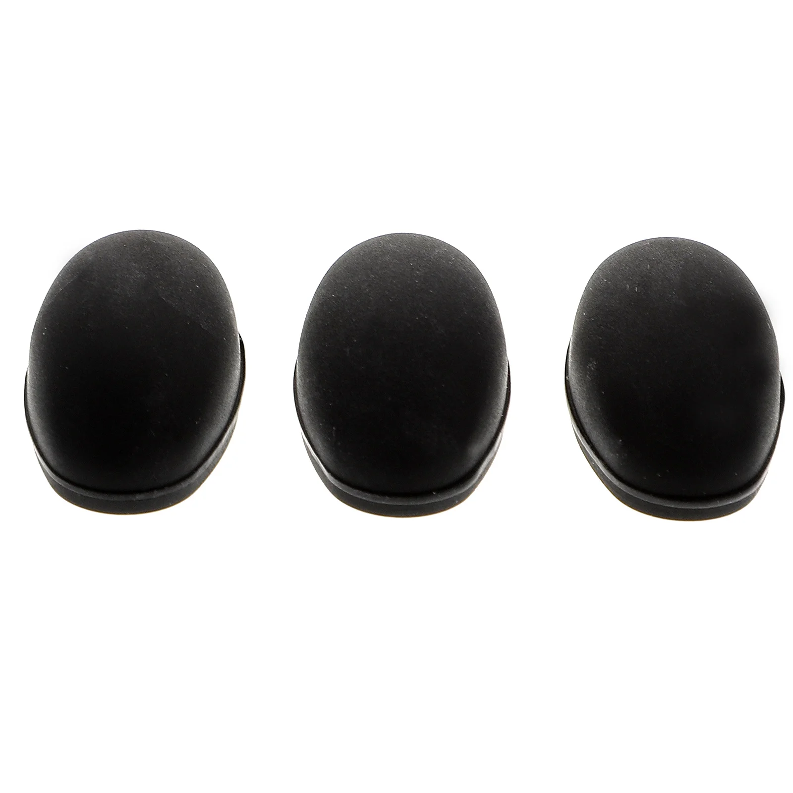 

3Pcs Saxophone Side Key Pads Rubber Protective Covers Black Simple Installation Durable Sax Palm Button Protection Accessory