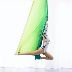 Ombre Anti-Gravity Yoga Hammock Fabric, Aerial Swing Traction Device, Fitness Equipment for Kids, 5m