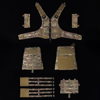 Tactical Vest Plate Carrier Set AVS MBAV Adaptive Modular Quick Release Comfortable MOLLE Airsoft Training Hunting Combat Vests