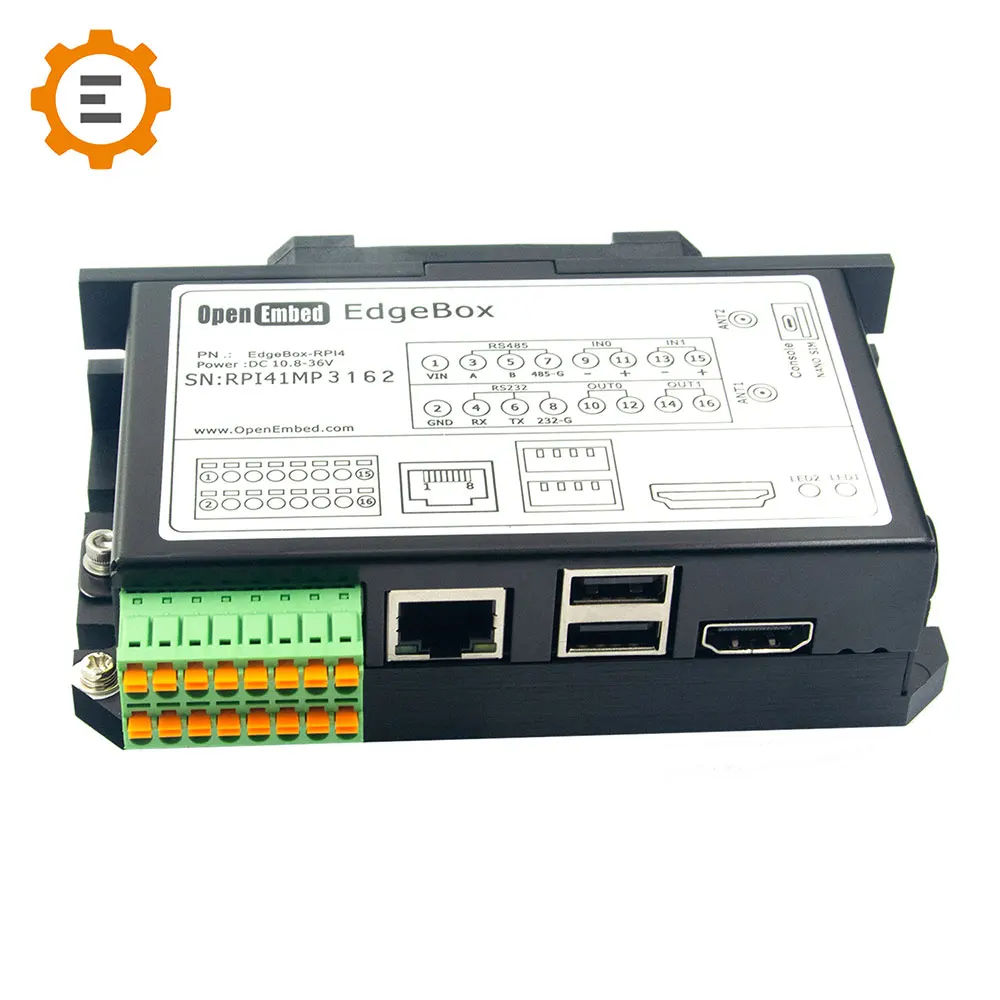 PLC Controller, 4GB RAM RS485 Linux Raspberry PI CM4 WIFI 4G LTE Industrial Automation Programmable Logic Controller