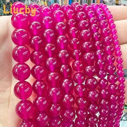 Natural stone Treasure Red Chalcedony Jades Beads For Jewelry Making DIY headwear Handstring anklet 15