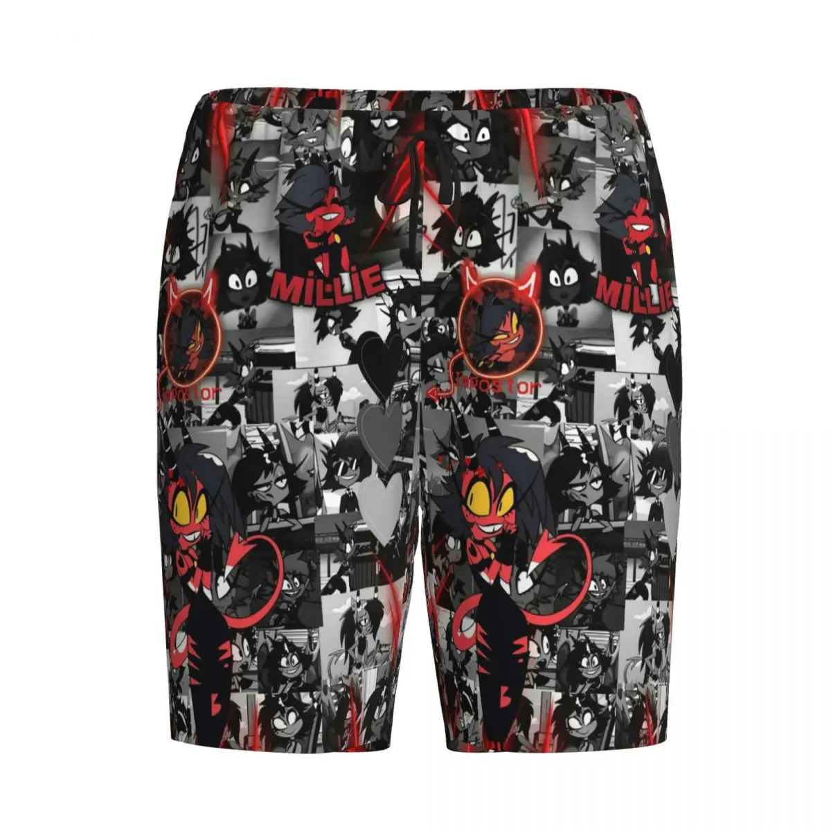 

Мужские пижамные шорты Custom Anime Helluva Boss Millie для сна и отдыха