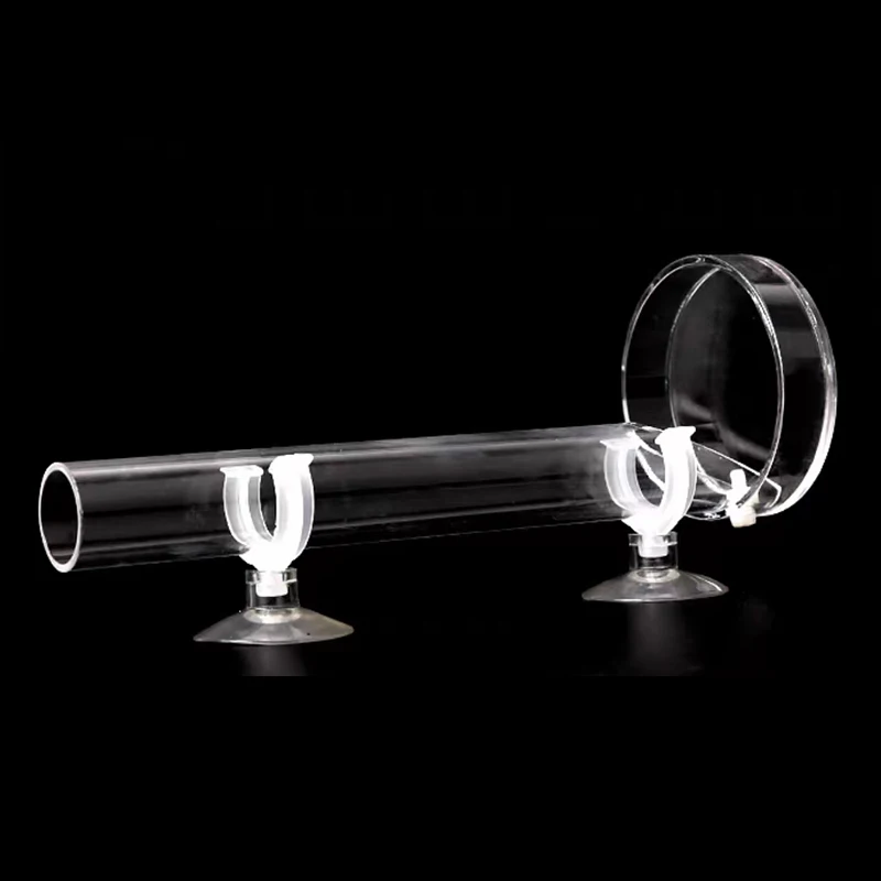 Acrylic Aquarium Feeder Tube Dish Transparent Fish Tank Shrimp Snail Shrimp Food Feeding Bowl Aquarium Feeding Accessories