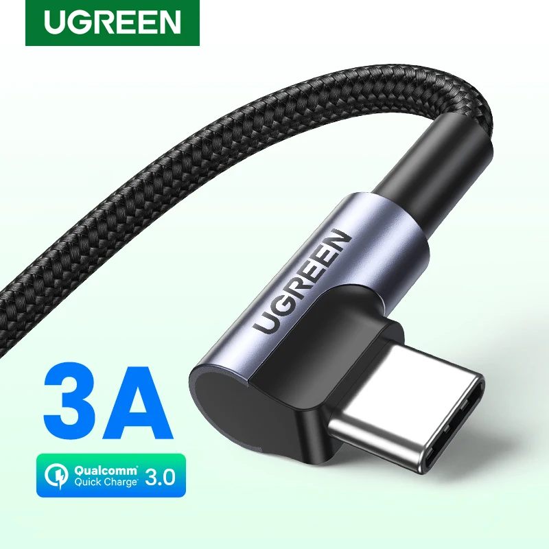 Ugreen USB Type C Cable 3A Fast Charging USB C Cable for Samsung S20 Huawei Xiaomi Mobile Phone Fast Charger Data Wire USB Cord