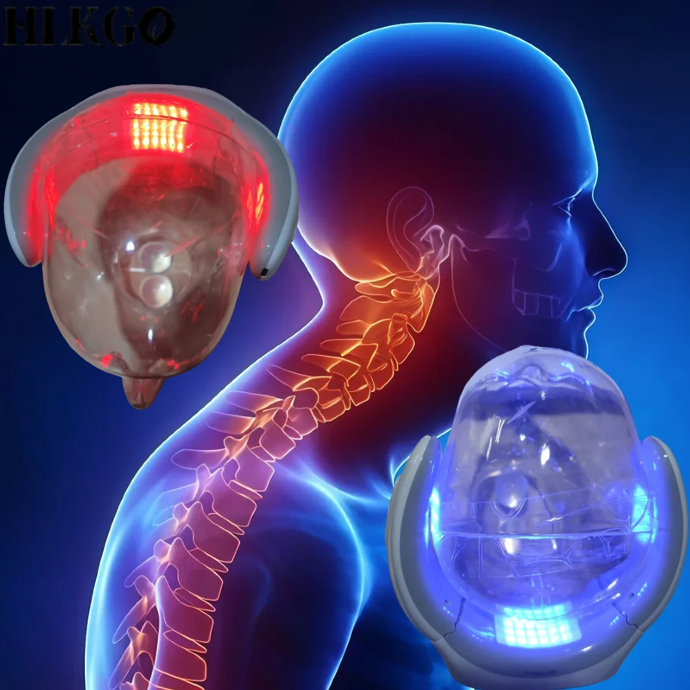 

HLKGO Deep Tissue Repair Instrument, Combines 808nm Cold Laser and Infrared Heat for Chronic Neck/Shoulder Pain and Fatigue Reli