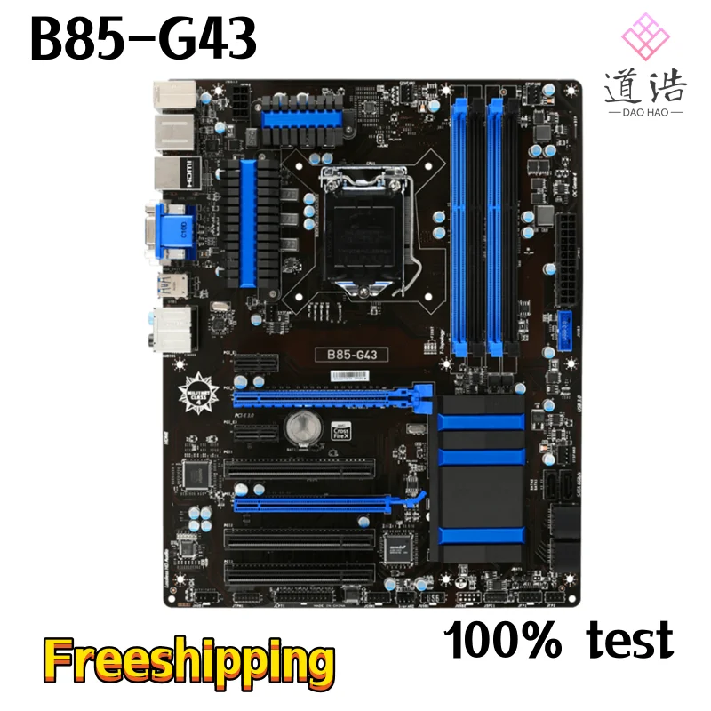 

Материнская плата для телефона 32 Гб HDMI LGA 1150 DDR3 ATX B85, материнская плата 100% протестирована, полностью работает