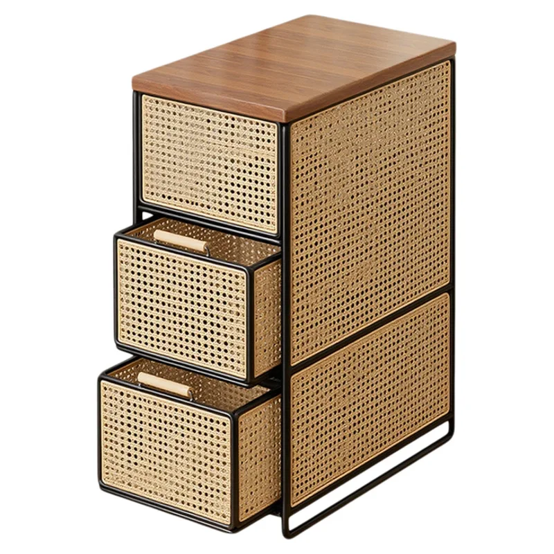 

Snack rack, living room drawer locker, floor-to-ceiling dustproof storage rack, bedroom bedside tiered finishing rack