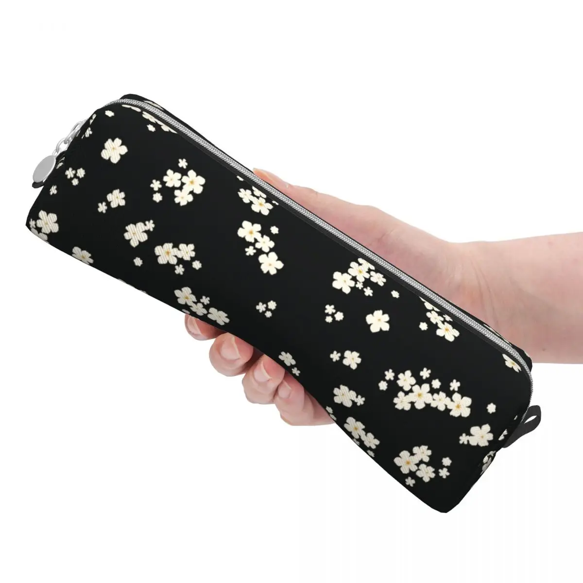 Imagem -03 - Estojo de Lápis Floral Bonito Flower Pen Holder Bolsas de Lápis para Crianças Grande Capacidade Presente Escolar para Estudantes