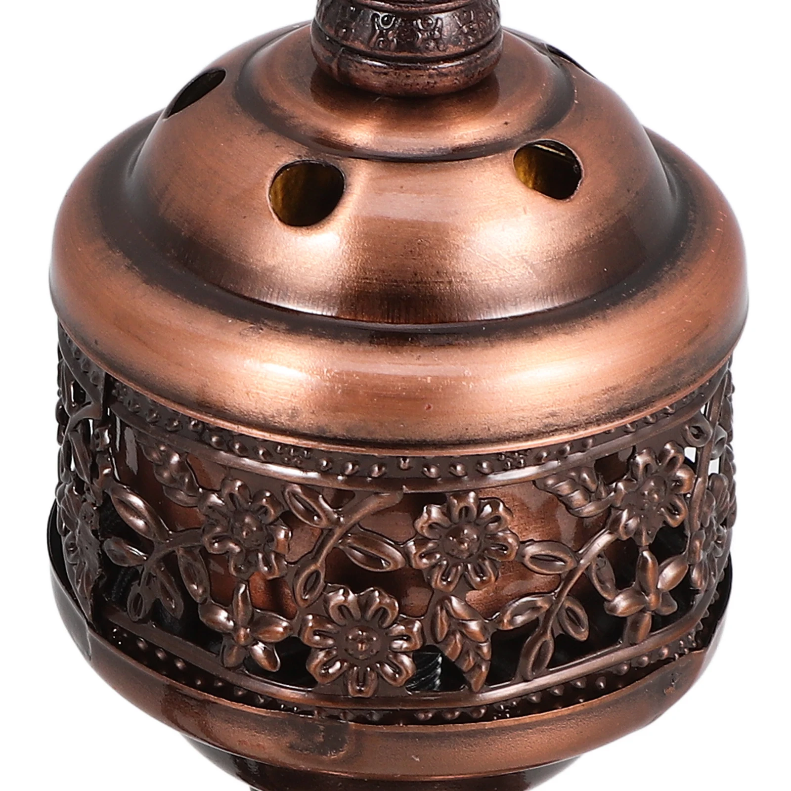 

Incense Burner Decorative Stick Holder Ornament Aromatherapy Room Metal Charcoal Censer Small