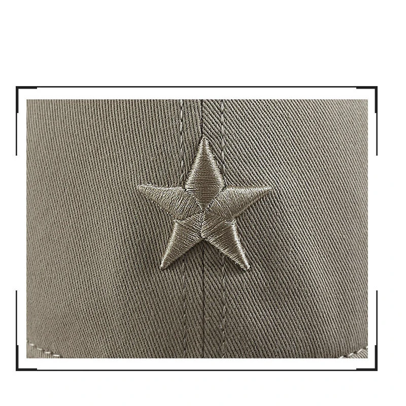 Unisex Star Embroidery Snapback Baseball Caps Spring and Autumn Outdoor Adjustable Casual Hats Sunscreen Hat