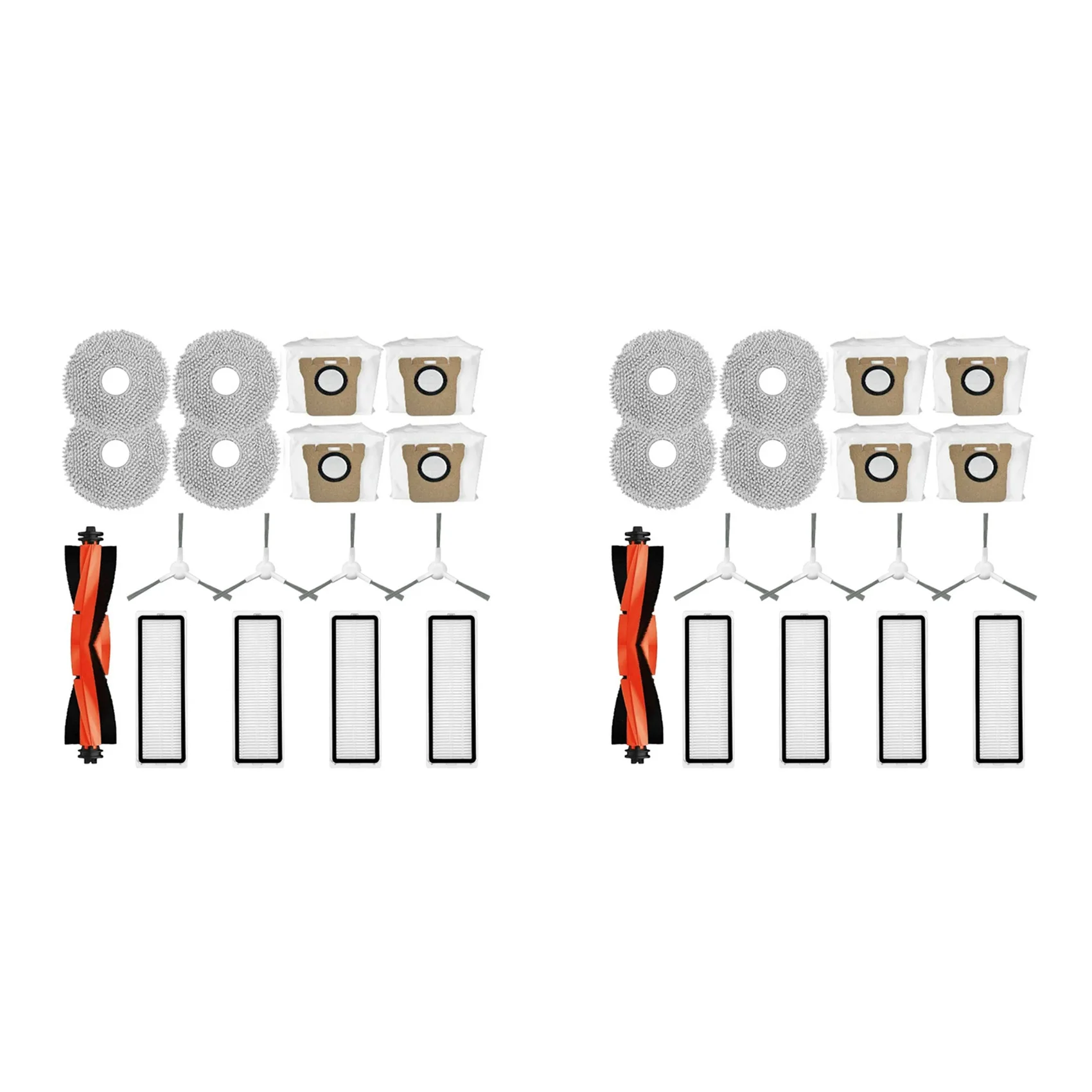

ABUD-2Set For Xiaomi Robot Vacuum X20+ / X20 Plus Replacement Parts Accessories Hepa Filter Mop Cloth Dust Bag