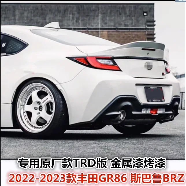 For TOYOTA ZA86 GR86 Subaru BRZ lip Spoiler Rear window Wing  Body Kit TRD style ABS material Adhesive installation 2022 2023