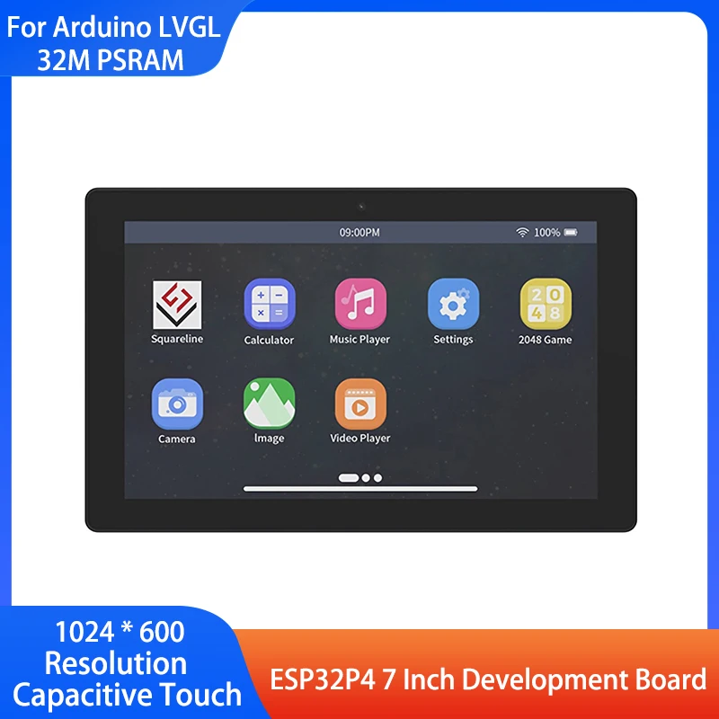 ESP32P4 7 Inch Capacitive Touch Development Board With Case 32M PSRAM 1024 * 600 IPS LCD Screen Module For Arduino LVGL