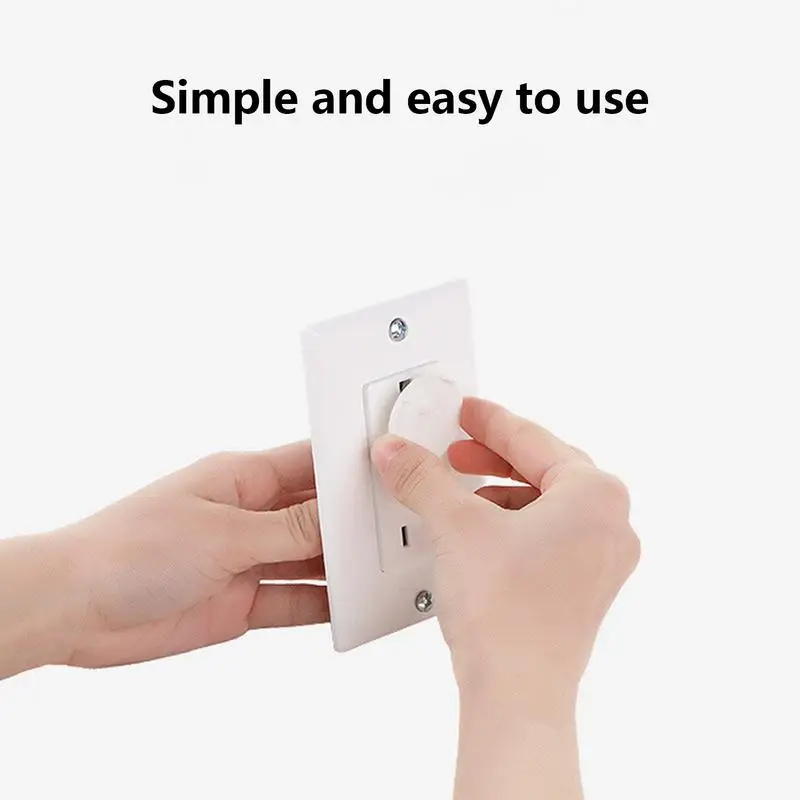 Capas de plugue para prova infantil, protetores de choque elétrico, Outlet Safety, Plug Socket Caps, Shock Guard para US 3-Prong Outlets