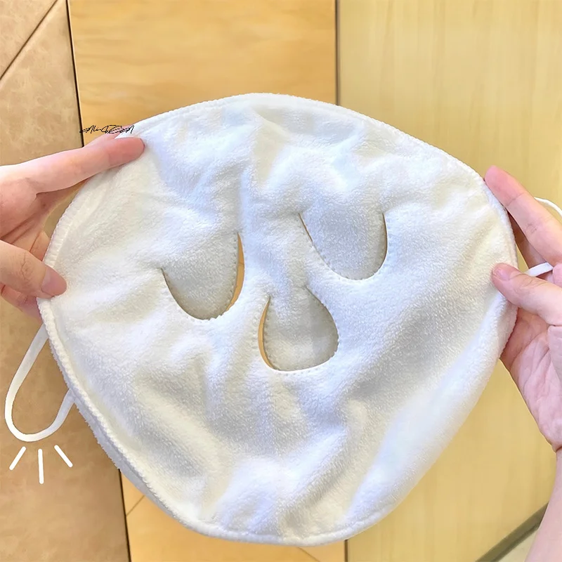 Cotton Hot Cold Compress Towel Wet Steamed Face Towel for Skin Care Pore Cleansing Moisturizing Beauty Tool for Opening Pores