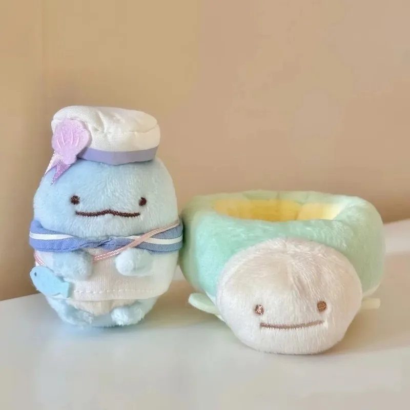 Sumikkogurashi dos desenhos animados charme de pelúcia kawaii mini decoração do carro brinquedo de pelúcia macio mochila decoração festival presente para meninos/meninas