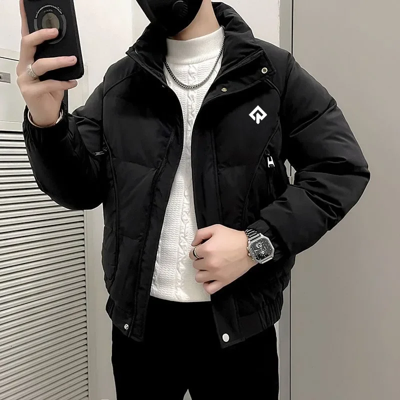 캠핑 Abbigliamento da golf invernale da uomo 2024 Nuova giacca da golf coreana Giacca corta imbottita di lusso Moda Tenere al caldo Cappotto casual Abbigliamento da golf da uomo